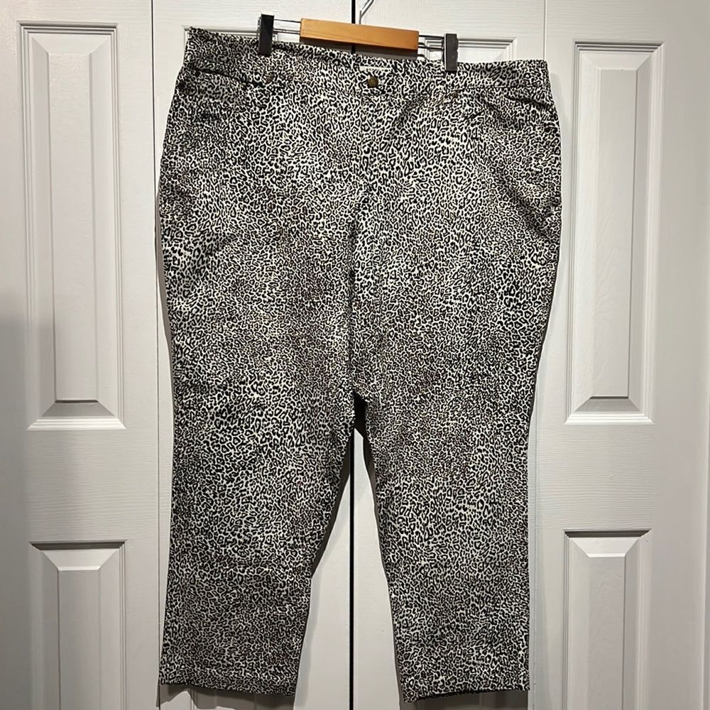 Jones New York Animal Print Jeans/Pants Size 22W NWT